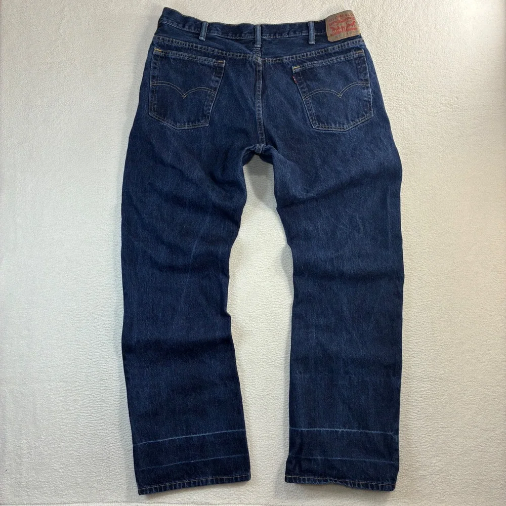 Levis 517 Boot Cut Jeans Men 38x34 Blue Dark Cowboy Western Ranch Low Casual Y2K